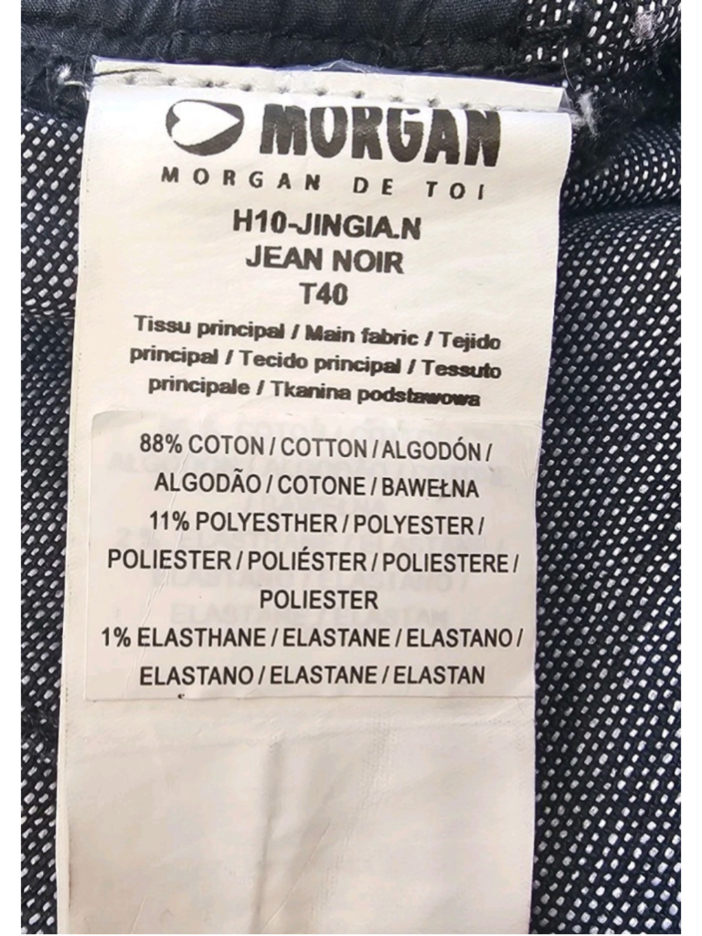 Vintage Morgan de Toi Black Mini Skirt, Size 10,88% Cotton,Boho Y2K Sexy Goth - Picture 5 of 16